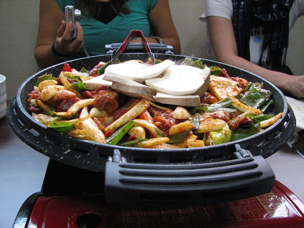 Korean stir-fried duck dish