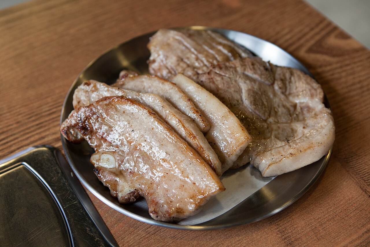 Samgyeopsal, Korean grilled pork belly